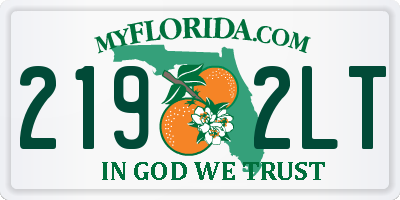 FL license plate 2192LT