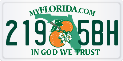 FL license plate 2195BH