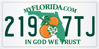 FL license plate 2197TJ