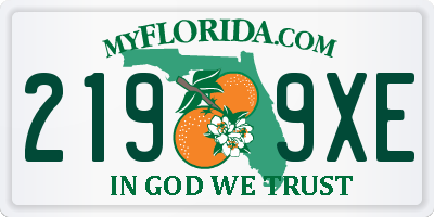 FL license plate 2199XE