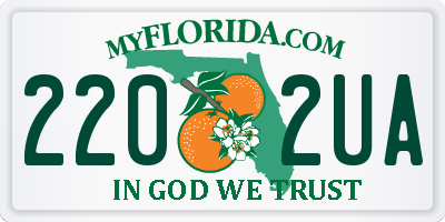 FL license plate 2202UA