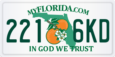 FL license plate 2216KD