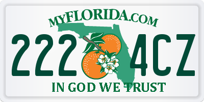 FL license plate 2224CZ