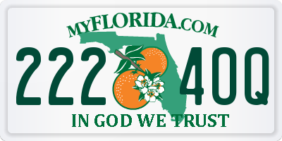 FL license plate 2224OQ