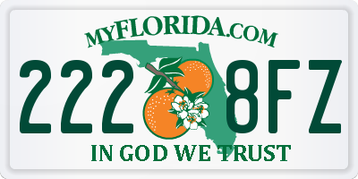 FL license plate 2228FZ