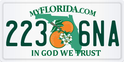 FL license plate 2236NA