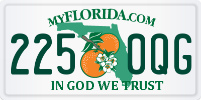 FL license plate 2250QG