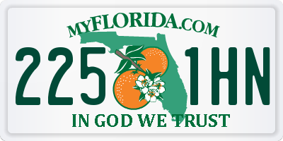 FL license plate 2251HN