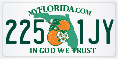 FL license plate 2251JY