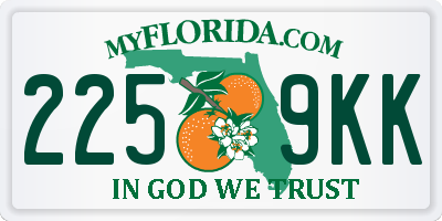 FL license plate 2259KK