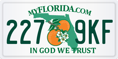 FL license plate 2279KF
