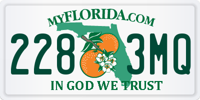 FL license plate 2283MQ