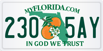 FL license plate 2305AY