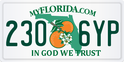 FL license plate 2306YP