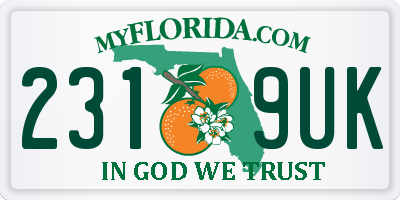 FL license plate 2319UK