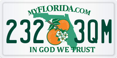 FL license plate 2323QM