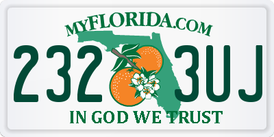 FL license plate 2323UJ
