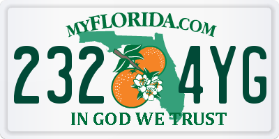 FL license plate 2324YG