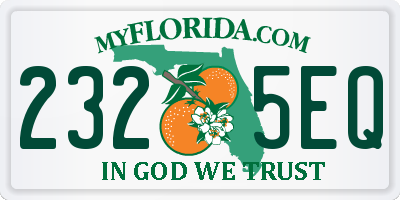 FL license plate 2325EQ