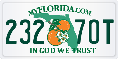 FL license plate 2327OT