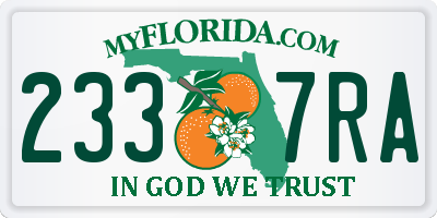 FL license plate 2337RA
