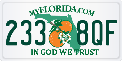 FL license plate 2338QF