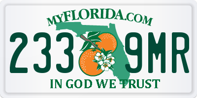 FL license plate 2339MR