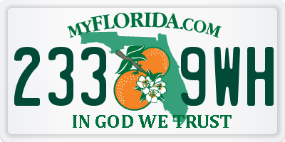 FL license plate 2339WH