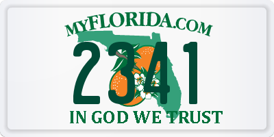 FL license plate 2341