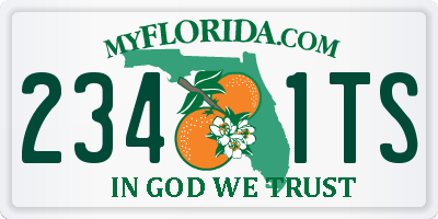 FL license plate 2341TS