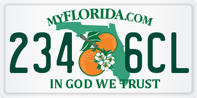 FL license plate 2346CL