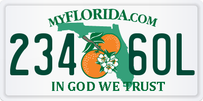 FL license plate 2346OL