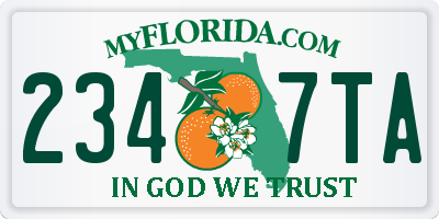 FL license plate 2347TA