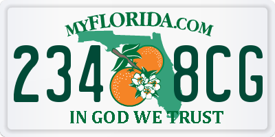 FL license plate 2348CG