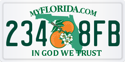 FL license plate 2348FB