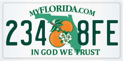 FL license plate 2348FE