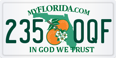 FL license plate 2350QF