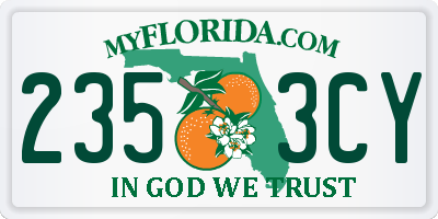 FL license plate 2353CY