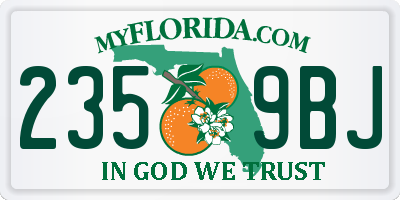 FL license plate 2359BJ