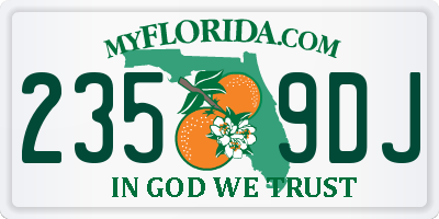 FL license plate 2359DJ