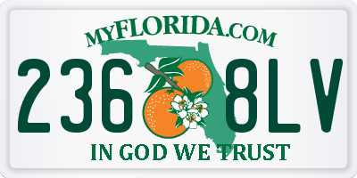 FL license plate 2368LV