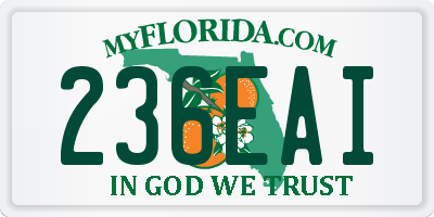 FL license plate 236EAI