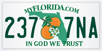 FL license plate 2377NA
