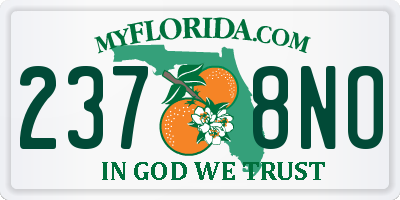 FL license plate 2378NO