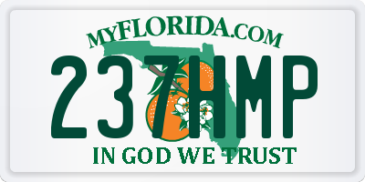 FL license plate 237HMP