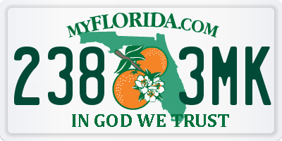 FL license plate 2383MK