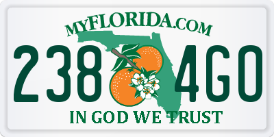 FL license plate 2384GO
