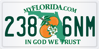 FL license plate 2386NM