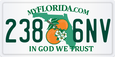 FL license plate 2386NV