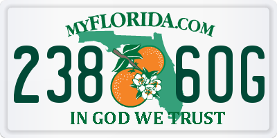 FL license plate 2386OG